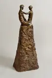 Le Rocher by Yvonne Clergerie, Bronze à patine verte, sold Jul 2009