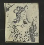Portrait de femme en buste et animaux by Alexis Mérodack-Jeaneau, Crayon, sold Nov 2024