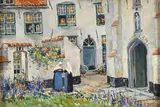 Béguinage by Ketty Gilsoul-Hoppe, Aquarelle et gouache, sold Nov 2024