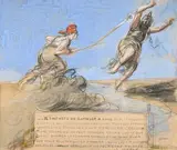 Il m'importe de rappeler », J. Joffre by Jean-Louis Forain, Fusain, encre et gouache, sold Nov 2024