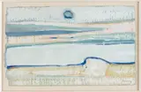 Paysage, circa 1970 by Árpád Szenes, Gouache sur papier doublé sur carton, sold Nov 2024