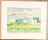 Paysage by Francisco Bores, 1952, Aquarelle signée et datée en bas à gauche, sold Nov 2024