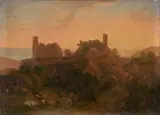 Temple en ruines de Selimonte by Louise-Joséphine Sarazin de Belmont, 1828, Toile, sold Nov 2024