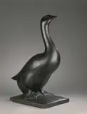 Grande Oie 1966 by Armand Petersen, Bronze à patine brune, sold Nov 2024