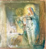Le sommeil de l'enfant by Pierre Marcel- Berroneau, Pastel, sold Oct 2024
