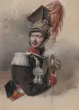 Portrait de lancier by Ernest Meissonnier, Aquarelle, sold Oct 2024