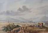 La bataille by Gaspard Gobaut, Aquarelle, sold Nov 2024