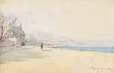 Bord de mer by Casimir Raymond, Aquarelle, sold Nov 2024