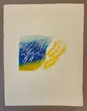 Sans titre ou L'orage, (état unique by Jean Fautrier, Aquatinte en couleurs, sold Nov 2024