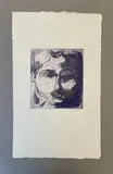 Sans titre ou Visage violet by Jean Fautrier, 1947, Eau-forte et aquatinte, sold Nov 2024