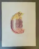 Sans titre ou Petits torses de femmes, (2e état) by Jean Fautrier, 1947, Eau-forte et aquatinte en couleur, sold Nov 2024
