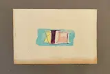 Sans titre ou Les bobines (2ème état) by Jean Fautrier, 1947, Eau-forte, aquatinte et gaufrage en couleurs, sold Nov 2024