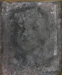 Sans titre [Visage] by Karskaya, Technique mixte et collage sur papier, sold Nov 2024
