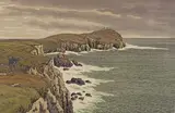 Le cap by Henri Rivière, 1908, Lithographie couleurs, série Les aspects de la nature, sold Jul 2023