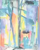 Forêt by Jean Marzelle, Gouache aquarellée, sold Jul 2023