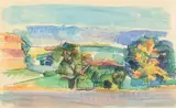 Hommage à Cézanne by Jean Marzelle, 1958, Aquarelle, sold Jul 2023