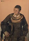 Jeune breton by Lucien Simon, Gouache, sold Jul 2023