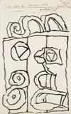 Composition by Alechinsky Pierre, 1968, Encre sur papier signé et daté en haut Ink on paper, sold Feb 2017