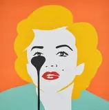 The Last Marilyn by Pure Evil, 2015, Acrylique et pochoir sur toile titrée, sold Feb 2017