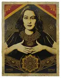 Peace and Justice woman, 2013 - HPM by Shepard Fairey, Technique mixte et collage sur papier, sold Feb 2017