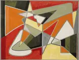 Amsterdam III by James Pichette, 1952, Gouache sur papier, sold May 2024