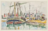 Marseille by Paul Signac, 1931, Mine de plomb et aquarelle sur papier, sold Apr 2024