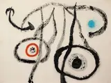 Le porteur d'eau, IV by Joan Miró, 1962, Aquatinte sur vélin, sold Apr 2024