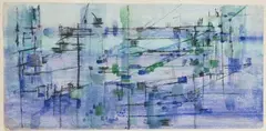 Sans titre circa 1950-60 by Anita de Caro, Aquarelle sur papier contrecollé sur papier, sold Feb 2024