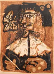 Le peintre flamand by Antoni Clavé, 1954, Lithographie sur papier, sold Feb 2024