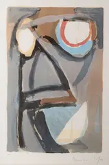 Sans titre by Bram van Velde, Lithographie en couleurs sur papier, sold Feb 2024