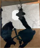 Composition by Dominique Thiolat, 1991, Technique mixte et collage sur papier, annoté, sold Mar 2022