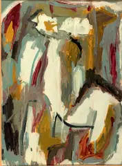 Composition by David Lan-Bar, 1966, Gouache, sold Mar 2022