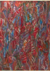 Composition by David Lan-Bar, Gouache, sold Mar 2022
