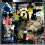 Sans titre by Philippe Charpentier, Technique mixte et collage sur toile, sold Mar 2022
