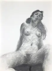 Constance by Philippe Pasqua, 2005, Crayon sur papier, contresigné et daté, sold Nov 2021