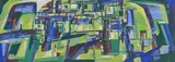 Vert anglais et outremer by Mary Baird-Smith, Gouache, sold May 2024