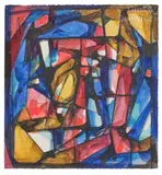 Magenta et outremer by Mary Baird-Smith, Aquarelle, sold May 2024