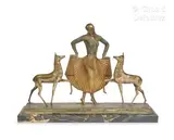 Danseuse aux biches by Georges Lavroff, Epreuve en bronze patiné et bronze doré, sold May 2024