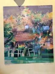 Verger en fleurs by Camille Hilaire, Lithographie numérotée, sold May 2024