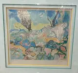 Paysage ensoleilé by Claude Maréchal, Lithographie épreuve d'artiste Inscription en bas à guache "F/T Epreuve d'artiste" ; signé, sold May 2024