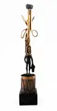 Toreador hallucinogène" by Salvador Dalí, 1977, Bronze à patine dorée, brune et noire sur socle en marbre noir veiné, sold Nov 2023