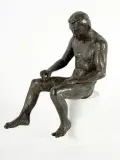 Sans titre - Nu assis by Juan Carlos Pena Delgado, Bronze, sold Nov 2023