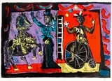 Le cirque" by Antoni Clavé, 1949, Lithographie, sold Nov 2023