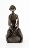 Jeune fille sur ballon by Roger Langevin, Bronze, sold Oct 2023