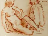 Nus by Stanley Morel Cosgrove, Sanguine, sold Oct 2023