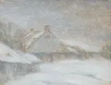 The Blizzard by Charles de Belle, Pastel, sold Oct 2023