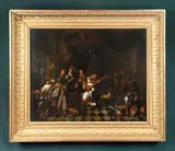 La visite du médecin by Gerard Thomas, Toile, sold Nov 2022