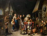 L'alchimiste by Gerard Thomas, Toile, sold Nov 2022