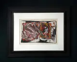 Plage des soleils blancs by Jacques Doucet, 1976, Papier collés et gouache, sold Nov 2022