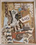 Baas by Arnold Guerlinck, Collage/peinture, sold Nov 2025